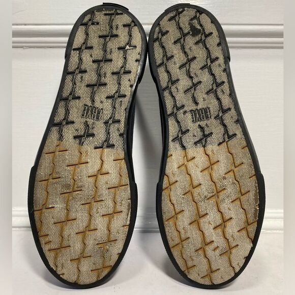 FRYE Women’s Low Top Canvas Sneakers with Leather Shoelaces in Black Size 7.5M - Picture 8 of 10